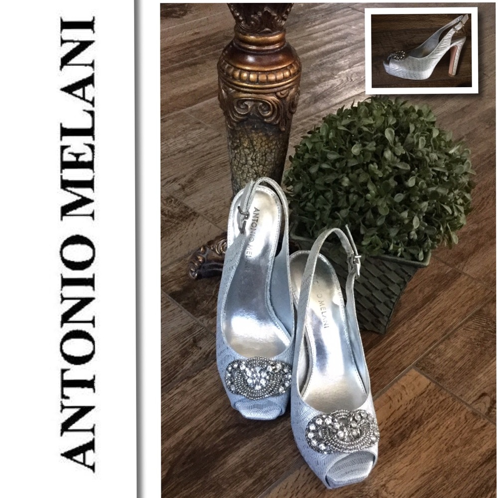 ANTONIO MELANI PEEP TOE PUMP